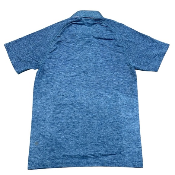 Lululemon Metal Vent Tech Polo 2.0 Blue Short Sleeve Size Small - Picture 4 of 7